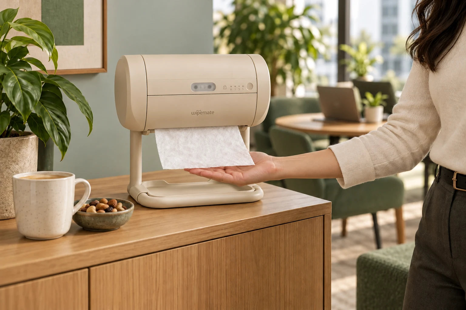 Oat Wipemate in a workplace lounge