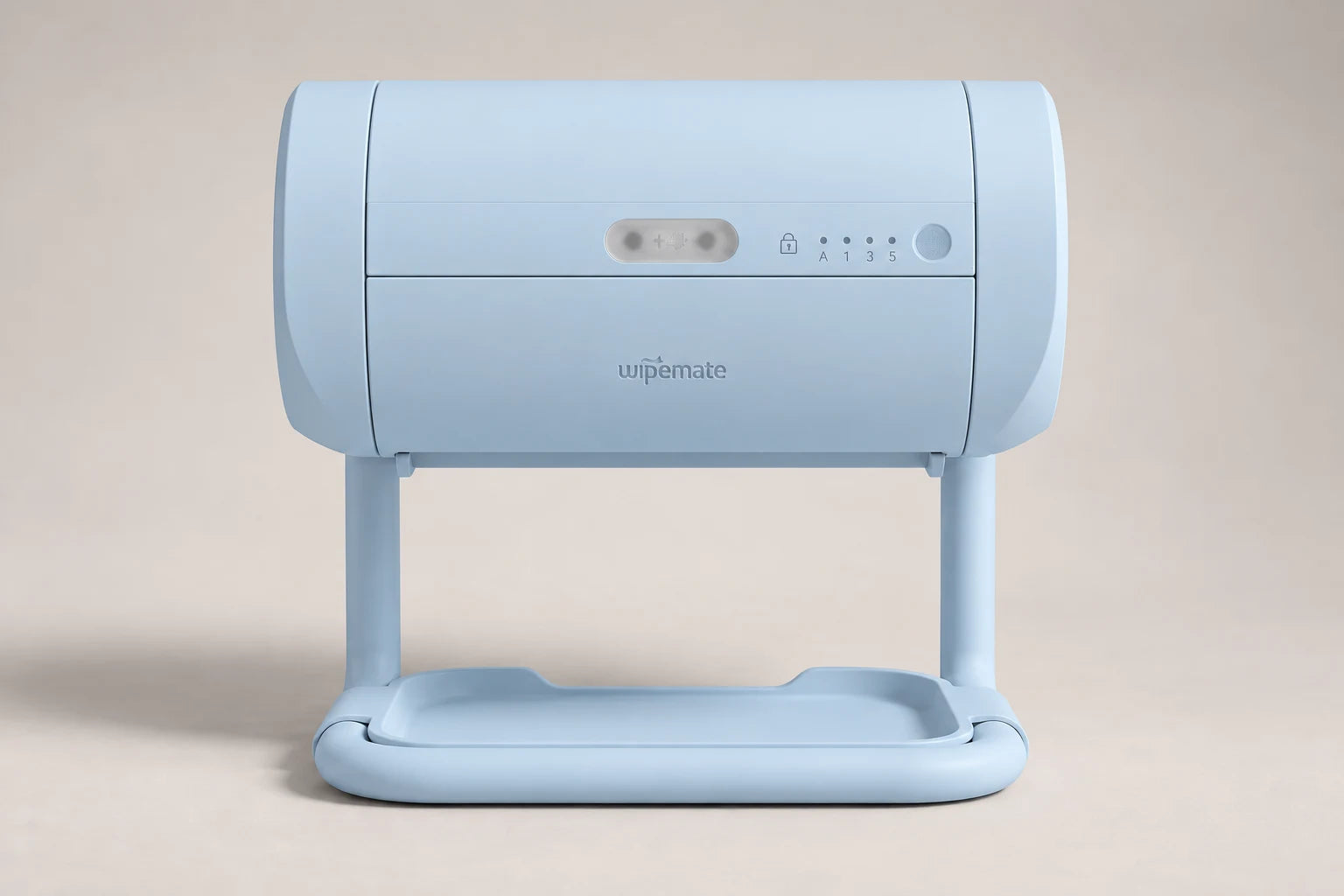 Approved Powder Blue Wipemate on its detachable stand